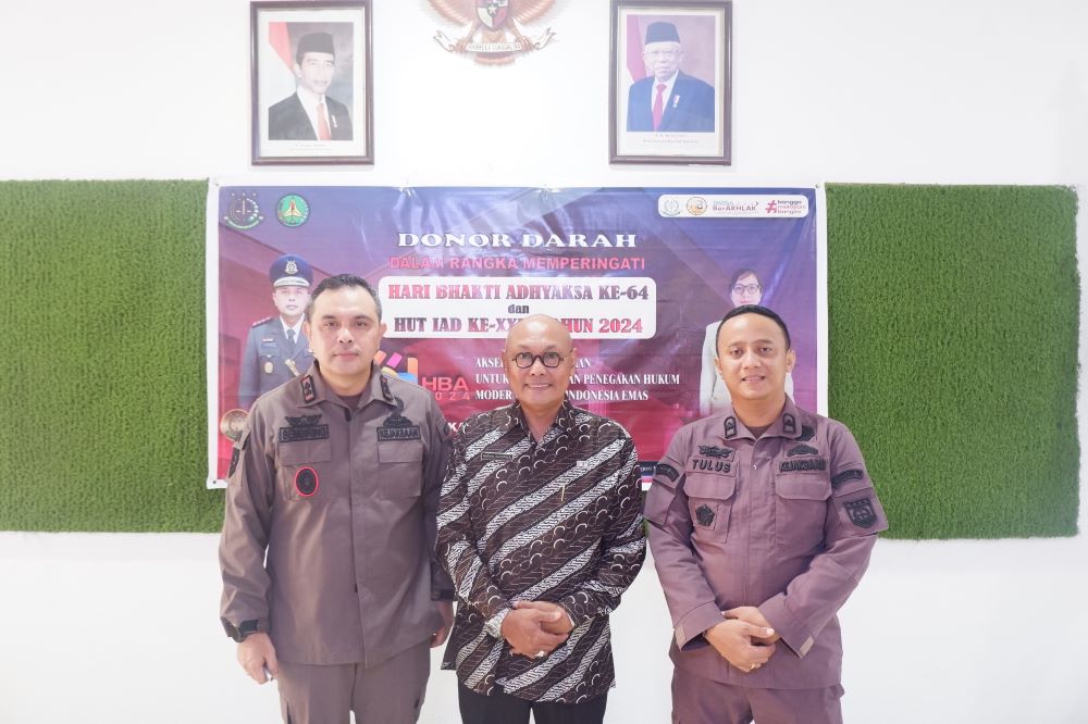 Donor Darah dalam rangka Hari Bhakti Adhyaksa ke-64