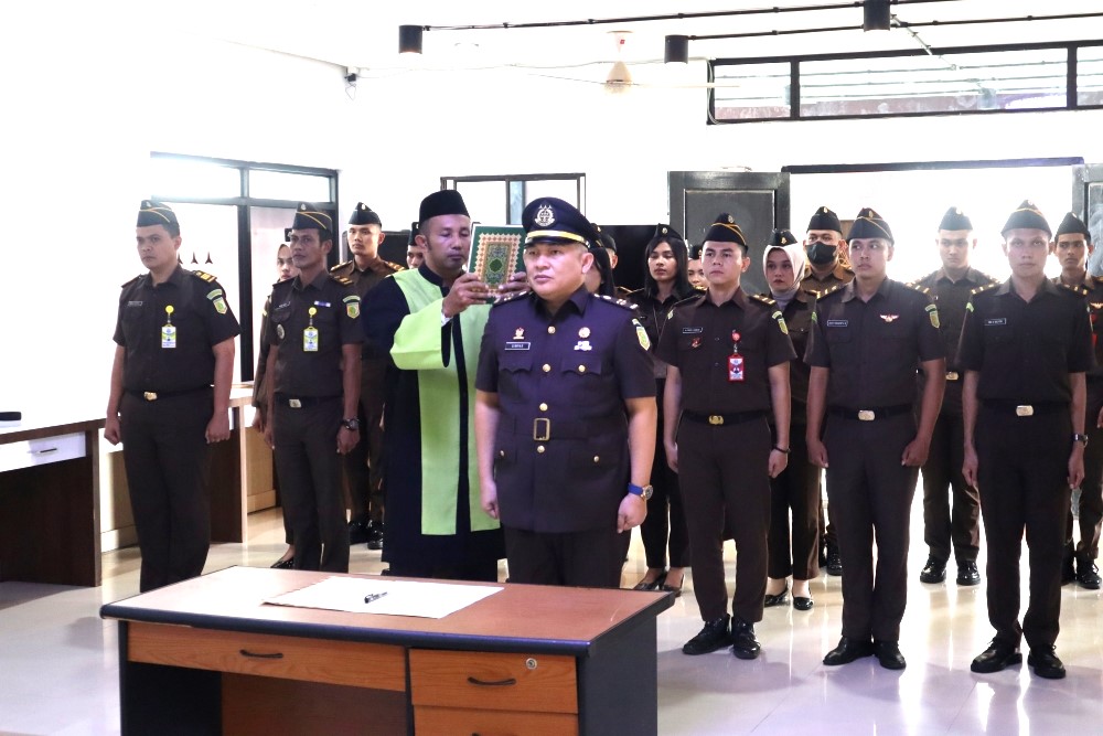 Upacara Pelantikan dan Pengambilan Sumpah Jabatan Kepala Sub Pembinaan